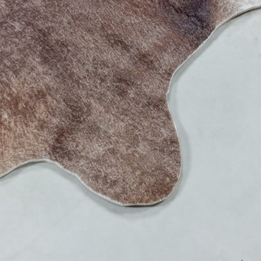 Vaskbart Imiteret skind tæppe - Etosha 4112 Brown