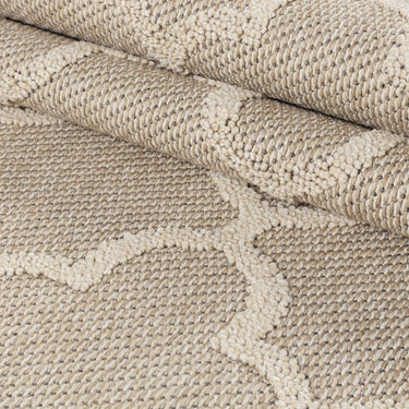 Fladvævet tæppe - Patara 4951 Beige