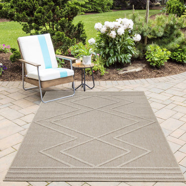 Fladvævet tæppe - Patara 4954 Beige
