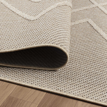 Fladvævet tæppe - Patara 4954 Beige