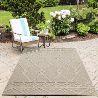 Fladvævet tæppe - Patara 4955 Beige