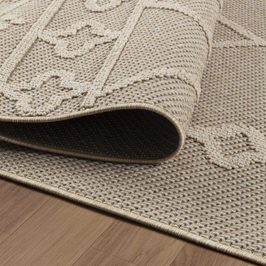 Fladvævet tæppe - Patara 4955 Beige