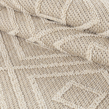 Fladvævet tæppe - Patara 4956 Beige