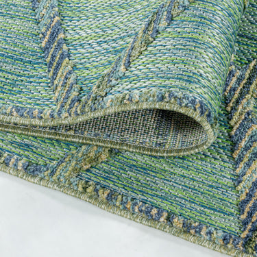 Fladvævet tæppe - Bahama 5151 Green