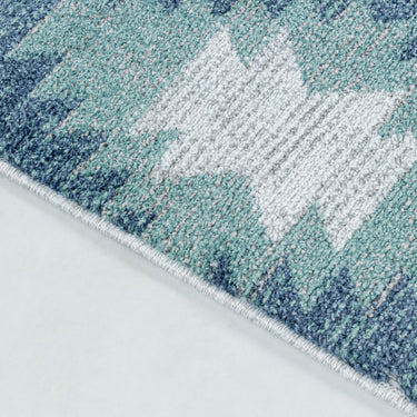 Fladvævet tæppe - Bahama 5153 Blue