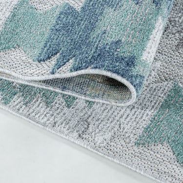 Fladvævet tæppe - Bahama 5153 Blue