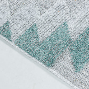 Fladvævet tæppe - Bahama 5154 Blue