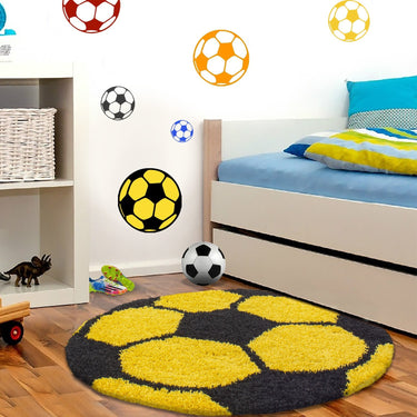 Fodbold Børnetæppe - Fun 6001 Yellow