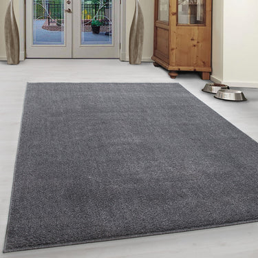 Ensfarvet  tæppe - Ata 7000 Light Grey