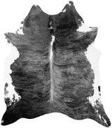 Imiteret dyreskinds tæppe - Nova skind 90236 Sort/hvid
