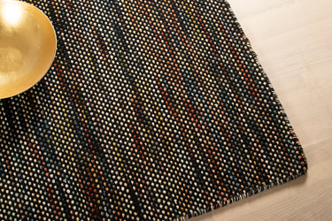 Bali kelim tæppe - Black Multi