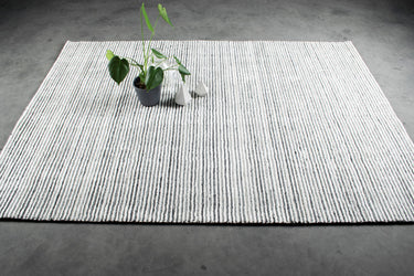 Bergen tæppe  - White /Grey