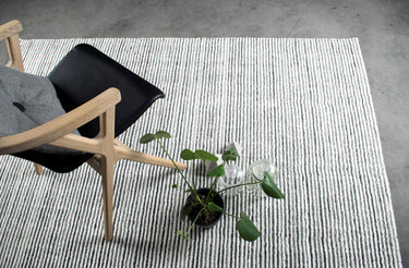 Bergen tæppe  - White /Grey