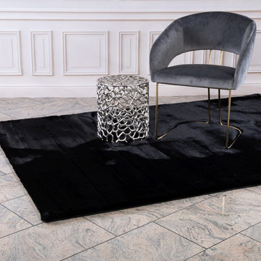 Lalee Heaven Rya tæppe - 800 Black