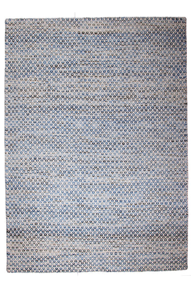 Java kelim tæppe- Ivory blue