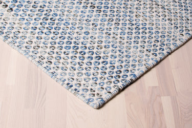 Java kelim tæppe- Ivory blue