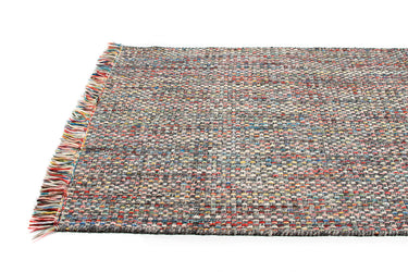 Leeds tæppe -Dark grey  Multi