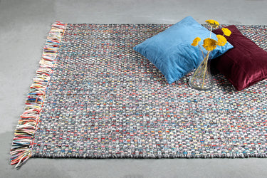 Leeds tæppe -Dark grey  Multi