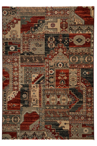 Orient wilton tæppe  - Multi rød