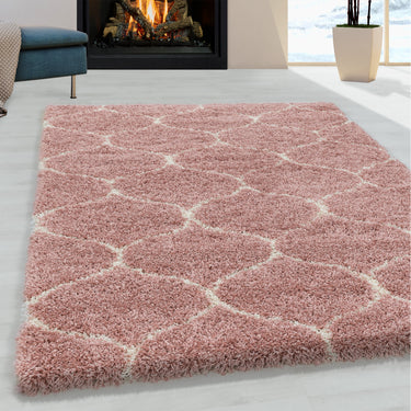 Rya tæppe 280x370 RESTPARTI - Salsa Shaggy 3201 Rose