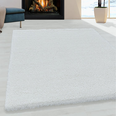 Rya tæppe - Fluffy 3500 White