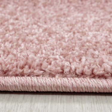 Ensfarvet tæppe - Ata 7000 Rose