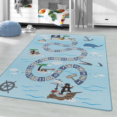 Børnetæppe - Play 2908 Blue