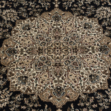 Wilton tæppe - Kashmir Tæppe 2608 Black
