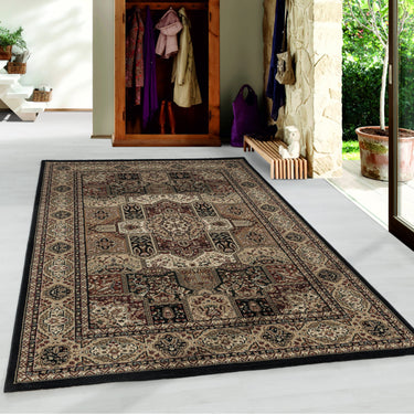 Wilton tæppe - Kashmir Tæppe 2603 Black