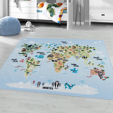 World Børnetæppe - Play 2917 Blue