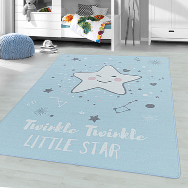 Twinkle Twinkle Little Star Børnetæppe - Play 2901 Blue