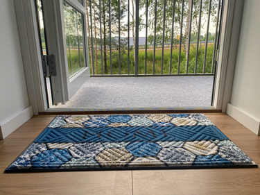 Eco Trend Dørmåtte 45x75 - Blue Tiles