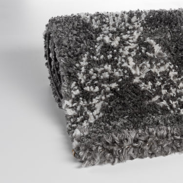 Rya tæppe 120x170 RESTPARTI - Ethno Shaggy 8699 Creme Antracit