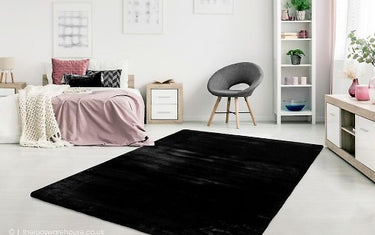 Lalee Heaven rundt rya tæppe - 800 Black Rundt