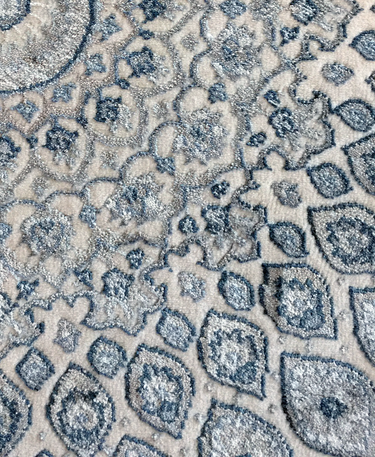 Nain viscose tæppe - Rund Ivory
