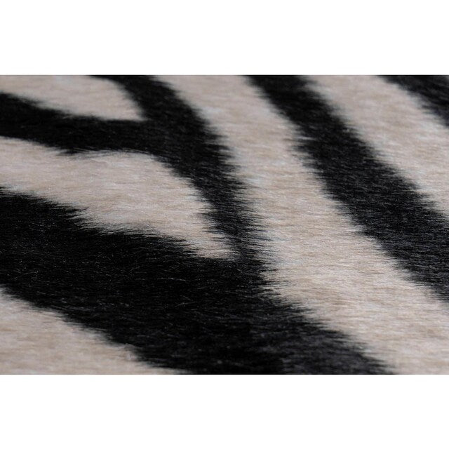 Rodeo - Kunstig zebra tæppe – GULVBOKSEN Tæpper& Gulve online